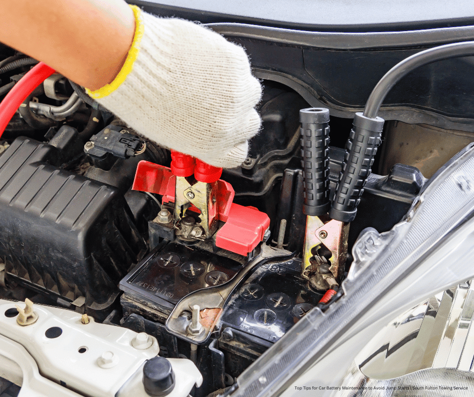 Learn essential car battery maintenance tips with South Fulton Towing Service to enhance your vehicle's reliability and avoid unnecessary jump starts.